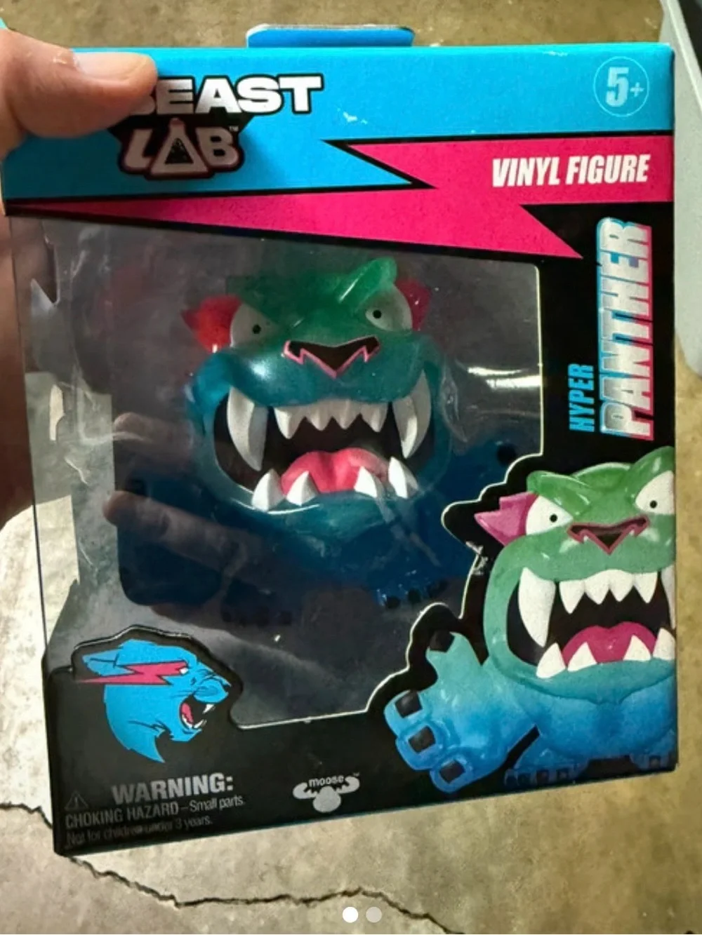 Hyper Panther Vinyl Figure - Blue & Green